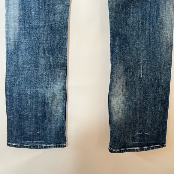 Rock & Roll Cowgirl Boyfriend Western Mid Rise Medium Wash Denim Jean size 30/34 - Picture 5 of 13